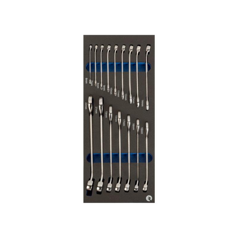 Llaves combinadas en foam 1/3 (16 piezas)