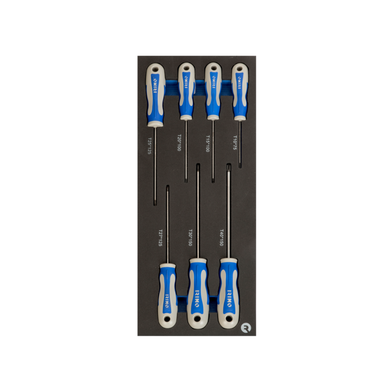 Destornilladores Torx en foam 1/3 (7 piezas)