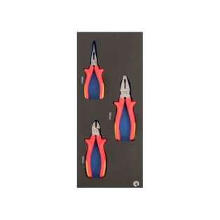 Alicates aislados en foam 1/3 (3 piezas)