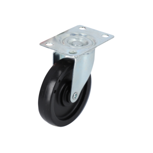 Dos ruedas traseras giratorias de 100 x 20 mm para la plataforma para transportador 9063HT150