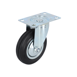 Dos ruedas giratorias traseras de 125 x 30 mm para la plataforma para transportador 9063HT300