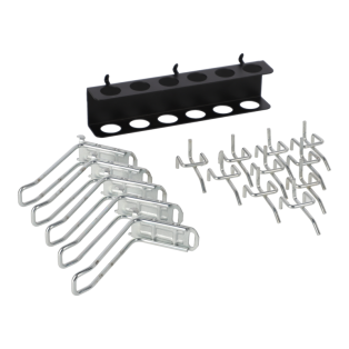 Kit de ganchos para armario y panel 9062