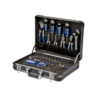 Caja de aluminio con 97 herramientas