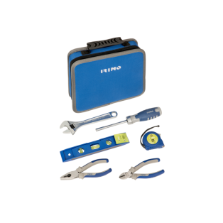 Bolsa plegable de tela con cremallera y 18 herramientas