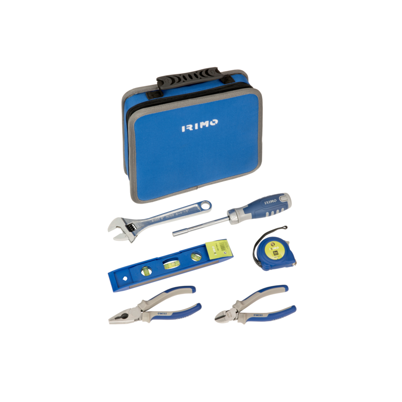 Bolsa plegable de tela con cremallera y 18 herramientas