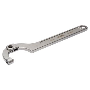 Llave de gancho con pivote intercambiable