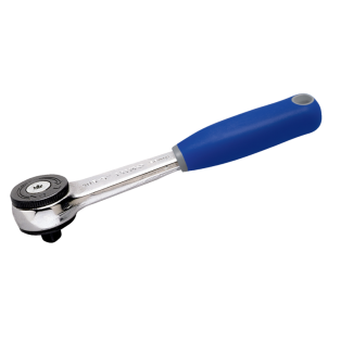 Carraca de cabeza redonda de 1/4" con 72 dientes