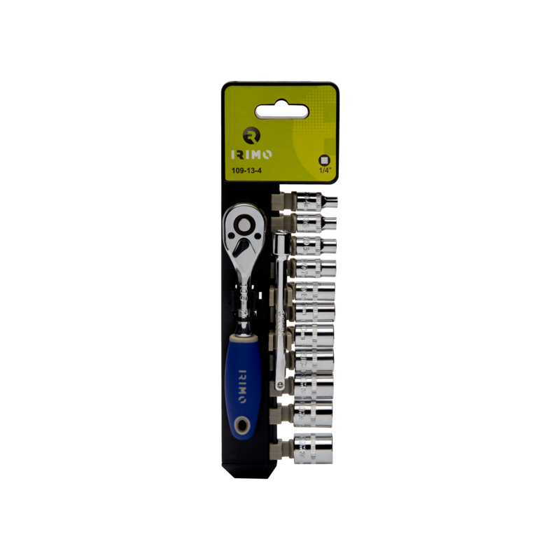 Carraca y vasos hexagonales de 1/4"