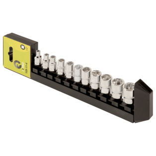 Juego de vasos 1/4" en rail