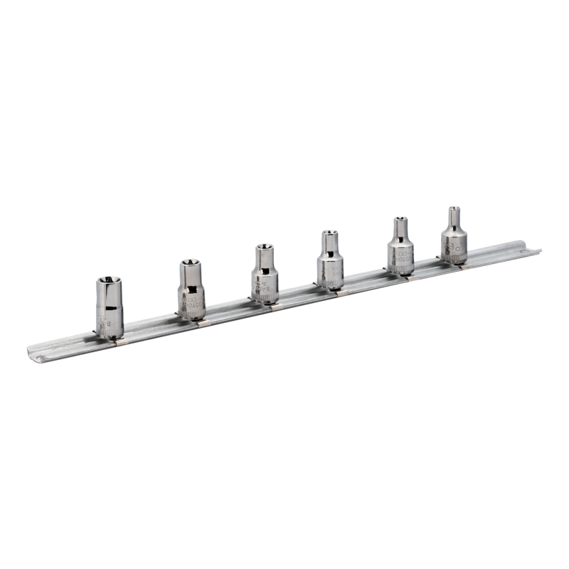 Jgo.Vasos 1/4"Torx Regl.6 Pzas