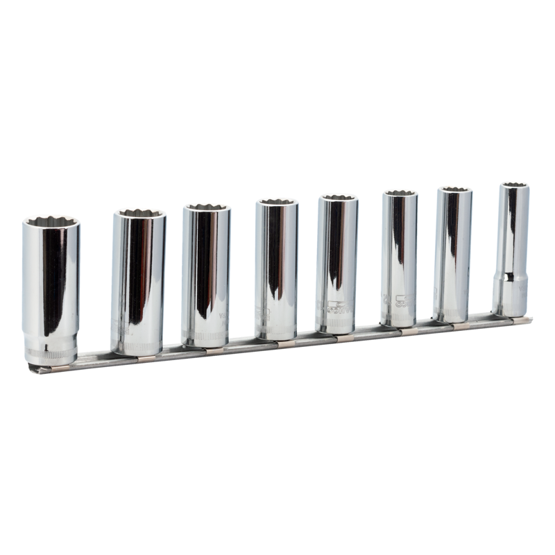 Juego Vasos Largos 3/8 En Rail