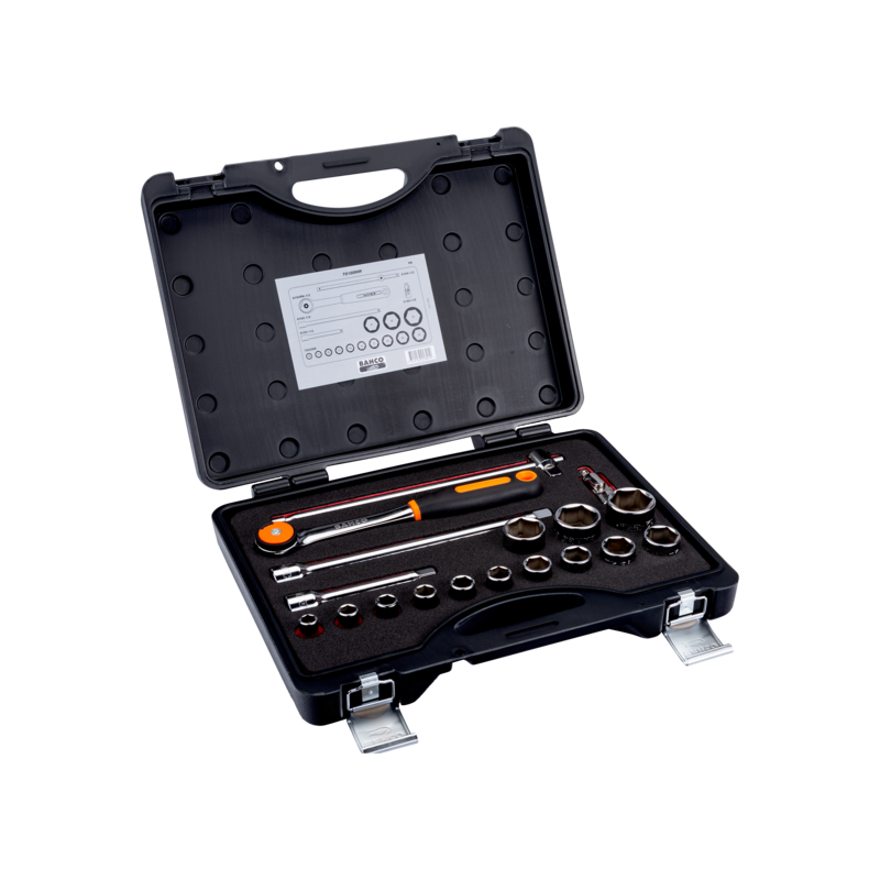 Jgo.Vasos Ä 1/2"Hex. 18 Pzas