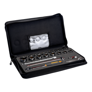 Juego Vasos 1/2" Hex 25 Pzas