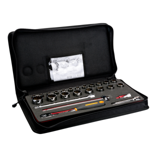 Juego Vasos 1/2" Hex 25 Pzas