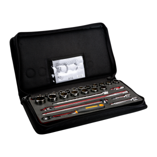 Juego Vasos 1/2" Hex 27 Pzas