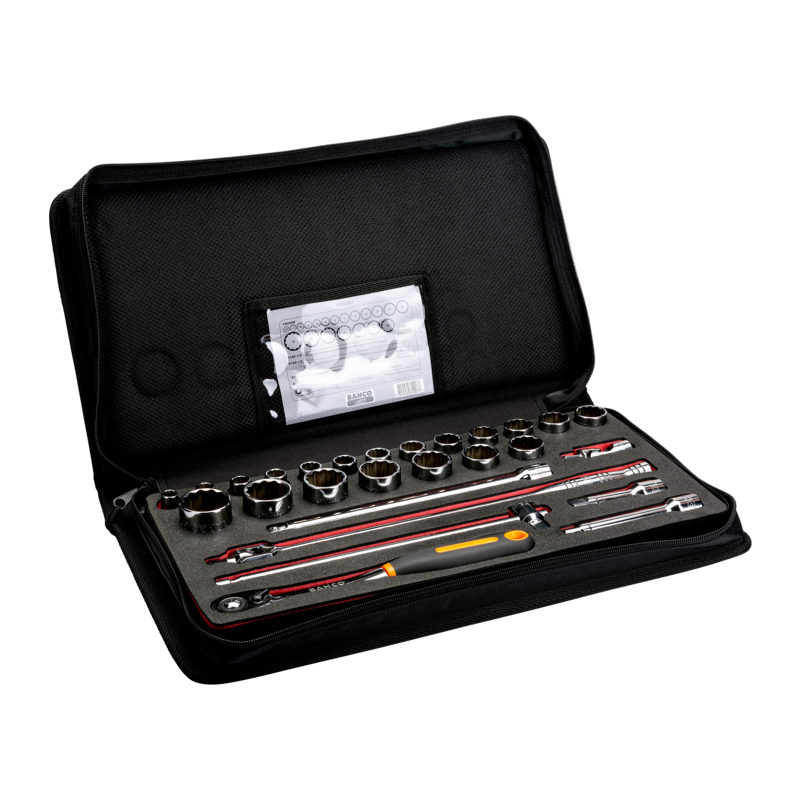 Juego Vasos 1/2" Hex 27 Pzas