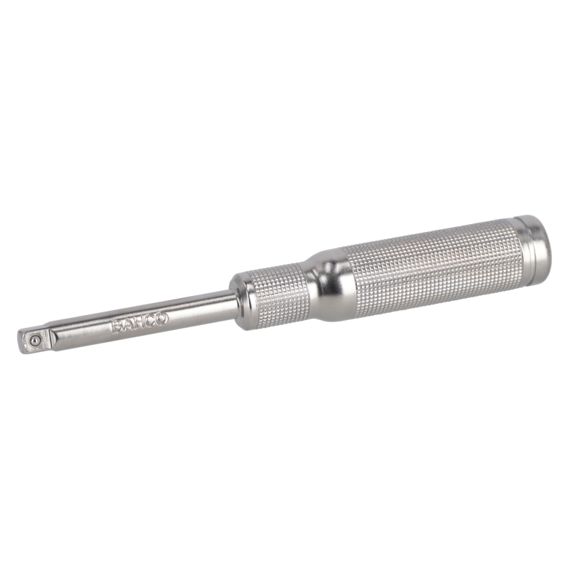 Mango giratorio de 1/4" con mango metálico 150 mm