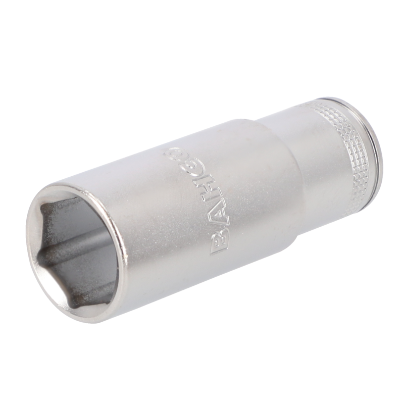 Vaso largo de 3/8" y perfil hexagonal de 17 mm