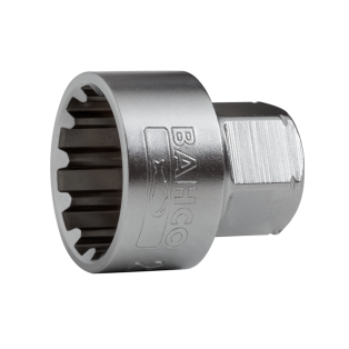 Vaso pasante 19mm con perfil Spline