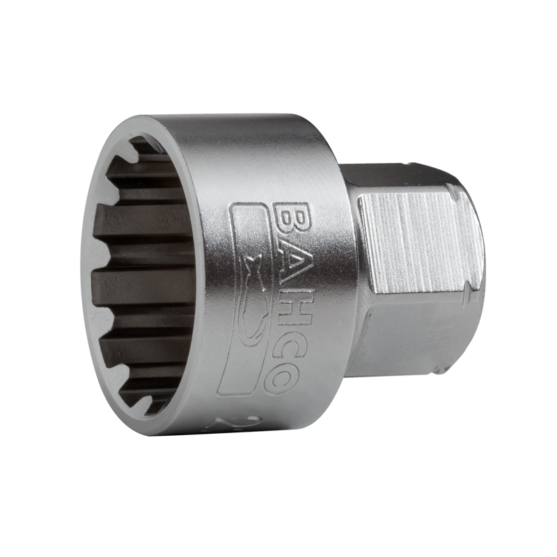 Vaso pasante 19mm con perfil Spline