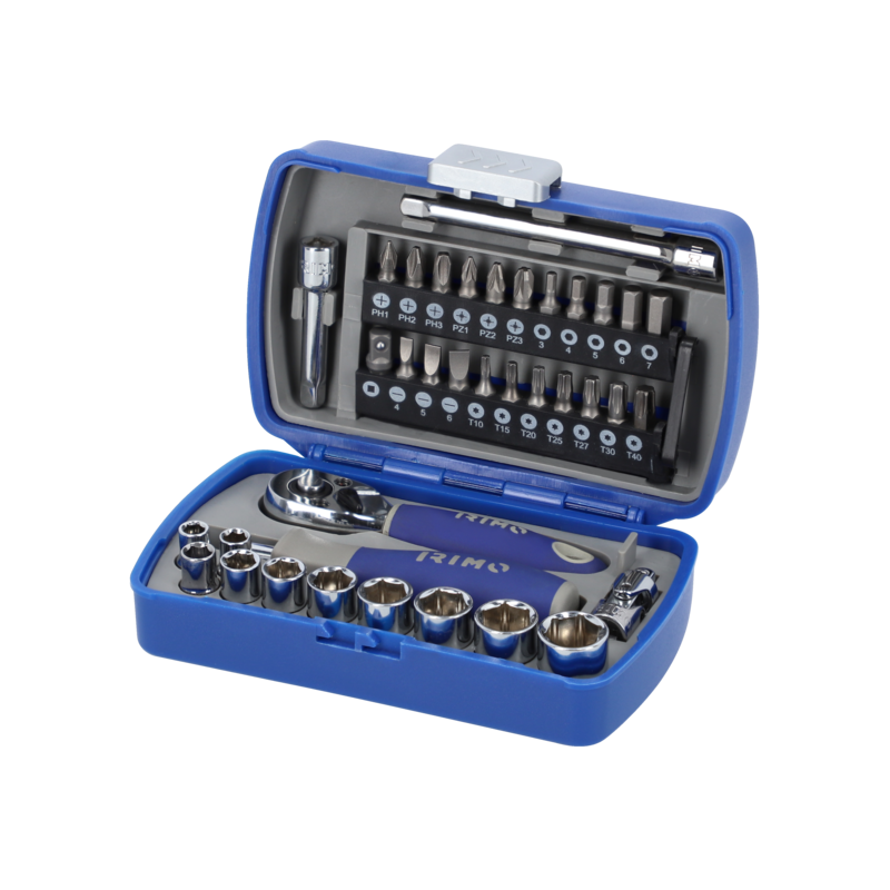 Juego de vasos y puntas de 1/4"