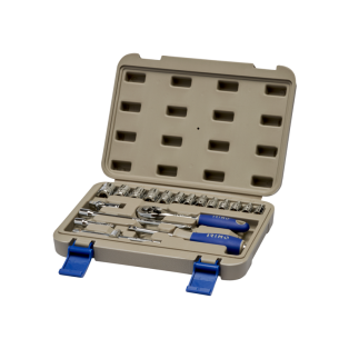 Juego de vasos hexagonales de 1/4"