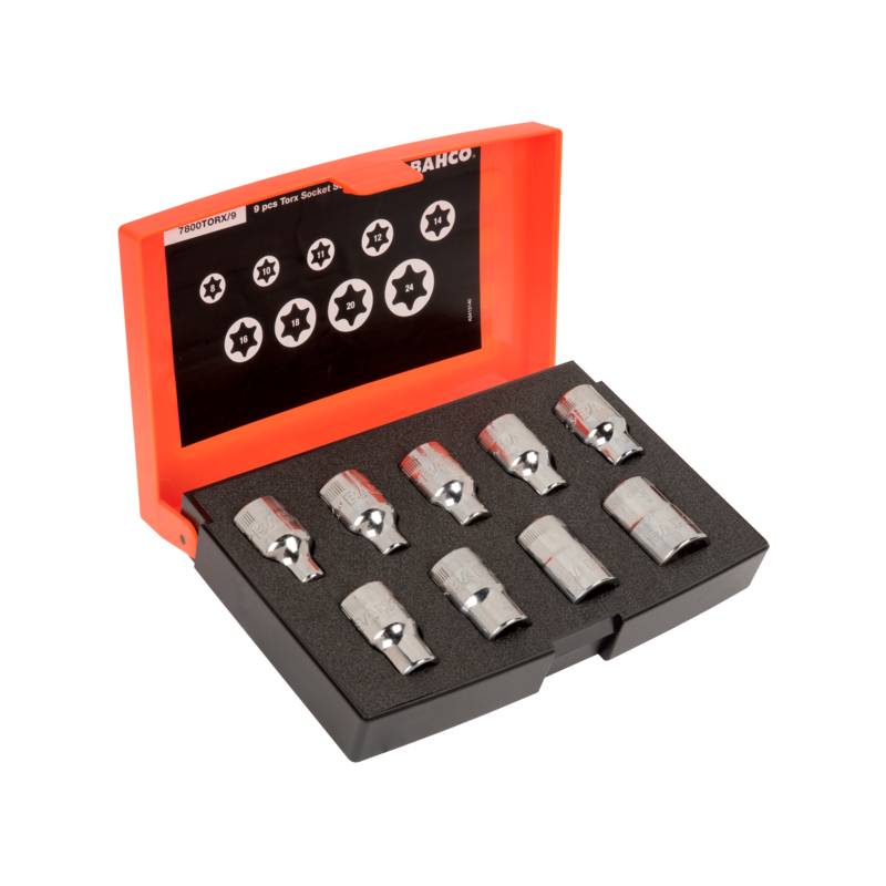 Juego Vasos Torx 1/2" 9Pza