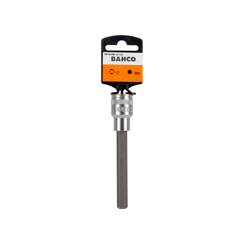 Vaso largo de 1/2" para tornillo de cabeza hexagonal de 4 mm Embalaje individual