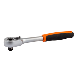 Carraca de cabeza tipo pera reversible de 1/2" con 60 dientes y un ángulo de acción de 6° de 250 mm