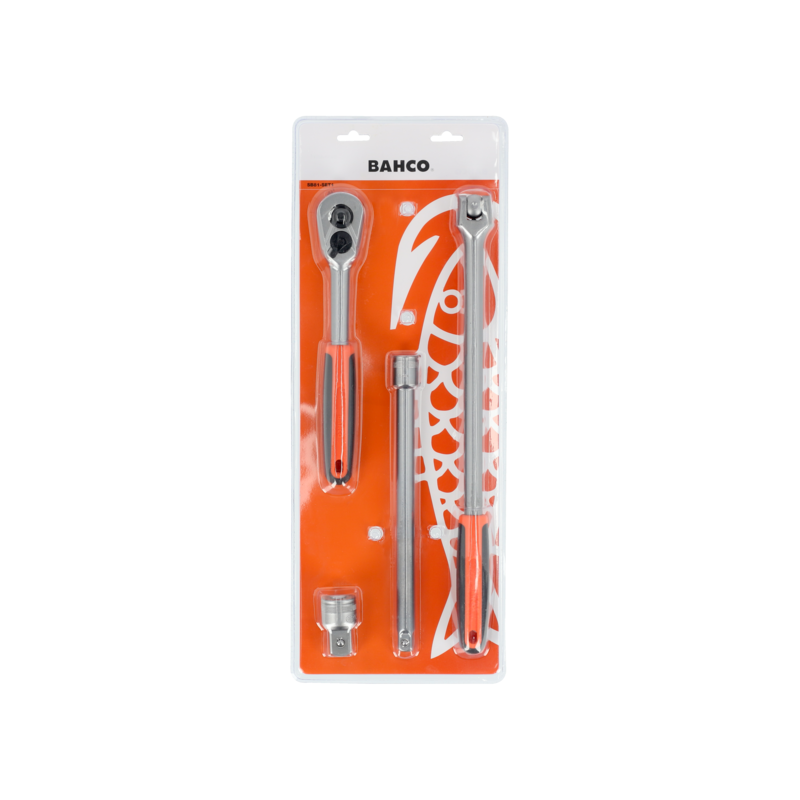 Juego de 4 accesorios de 1/2"