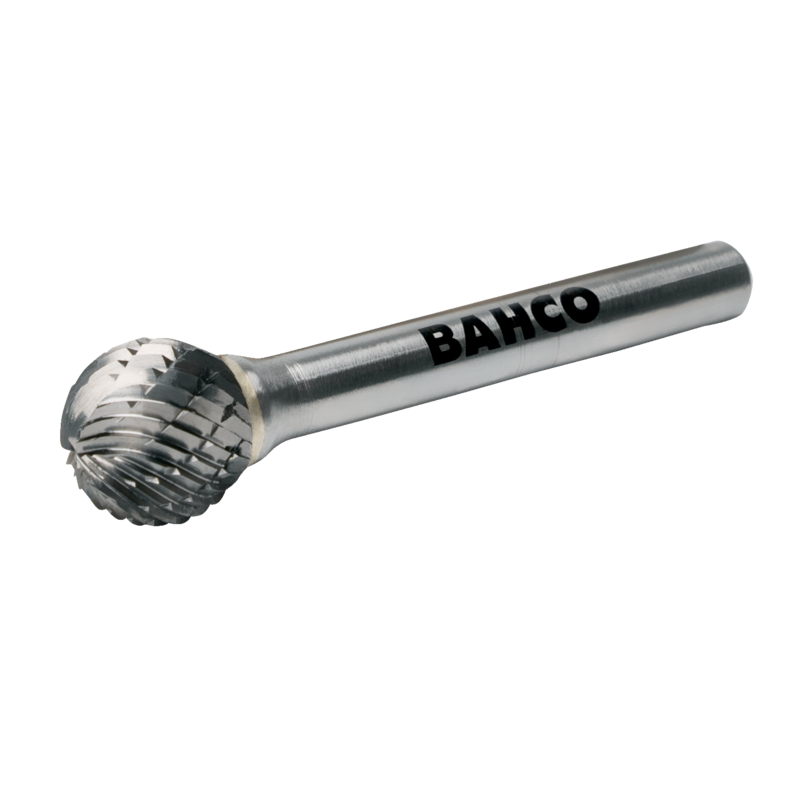 10 mm x 9 mm - Ø6 mm Limas rotativas esféricas de carburo de tungsteno para metal 32/32