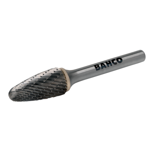 16 mm x 25 mm - Ø8 mm Limas rotativas ojivales con punta redonda de carburo de tungsteno para metal 40