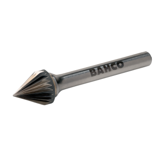 10 mm x 10 mm - Ø6 mm Limas rotativas cónicas 60° de carburo de tungsteno para metal 15