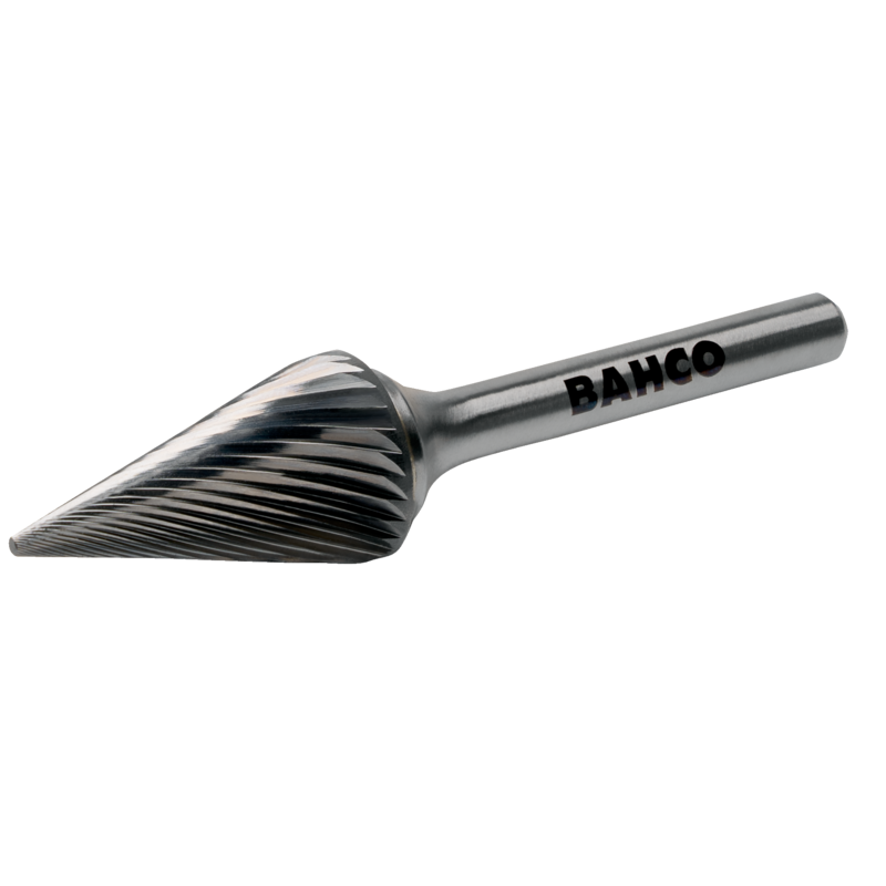 3 mm x 10 mm - Ø3 mm Limas rotativas cónicas con punta redonda de carburo de tungsteno para metal 14 / 14