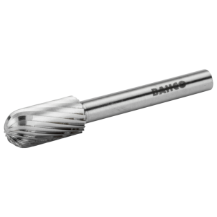 6 mm x 16 mm - Ø6 mm Limas rotativas de acero rápido cilíndricas de punta redonda para acero blando (embalaje individual) 16