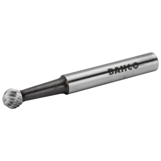 12 mm x 11 mm - Ø6 mm Limas rotativas de acero rápido esféricas para acero blando