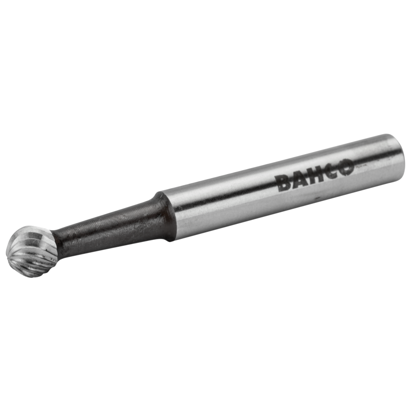 12 mm x 11 mm - Ø6 mm Limas rotativas de acero rápido esféricas para acero blando