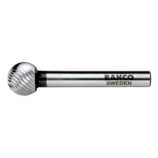 10 mm x 9 mm - Ø6 mm Limas rotativas de acero rápido esféricas para acero blando (embalaje individual) 20