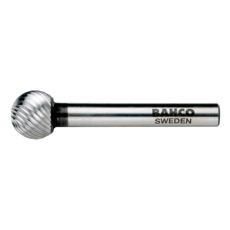 10 mm x 9 mm - Ø6 mm Limas rotativas de acero rápido esféricas para acero blando (embalaje individual) 20