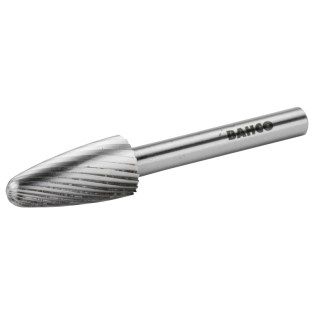 6 mm x 18 mm - Ø6 mm Limas rotativas de acero rápido ojivales con punta redonda para acero blando (embalaje individual) 16