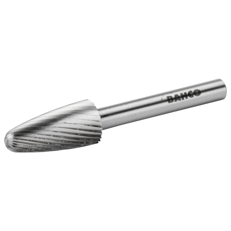 6 mm x 18 mm - Ø6 mm Limas rotativas de acero rápido ojivales con punta redonda para acero blando (embalaje individual) 16