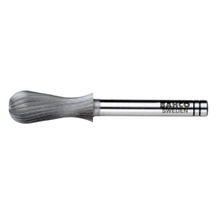 6 mm x 22 mm - Ø6 mm Limas rotativas de acero rápido en forma de pera para acero blando