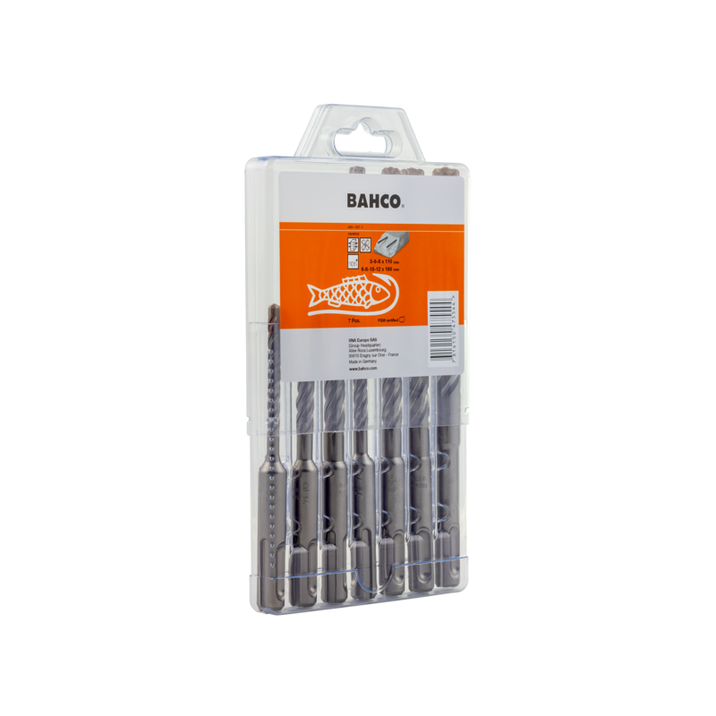 Juego 7 Brocas Hormigón Sds + 4C