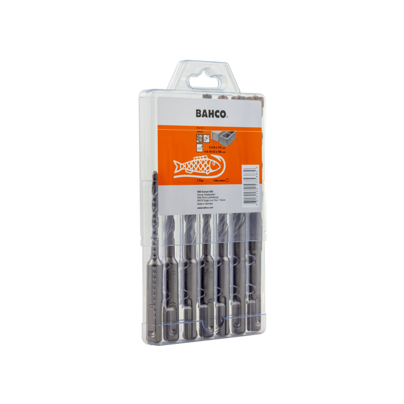 Juego 7 Brocas Hormigón Sds + 2C