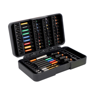 Juego de puntas de torsión de impacto de 1/4" para brocas Phillips/Pozidriv/Hex/ TORX®/ y 3HSS - 50 piezas