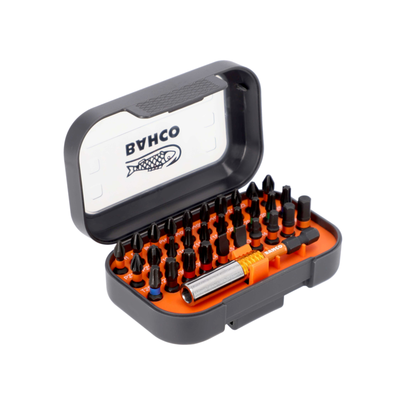 Juego de puntas de torsión de impacto de 1/4" para tornillos ranurados/ Phillips/Pozidriv/TORX®/Hex - 31 piezas