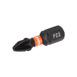 Puntas de impacto de torsión de 1/4" para tornillos de cabeza Pozidriv PZ3 de 25 mm - 10 unidades/envase blíster