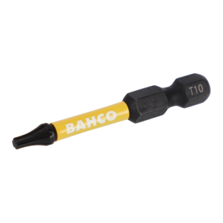 Puntas de impacto de torsión de 1/4" para tornillos de cabeza TORX® T25 de 50 mm - 10 piezas