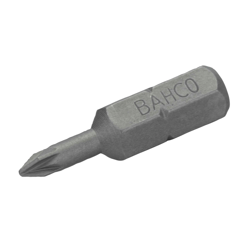 Punta estándar 1/4" para tornillos Pozidriv PZ1 de 25 mm (10 piezas/caja de plástico)