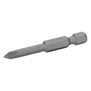 Punta estándar 1/4" y 50 mm para tornillos Phillips PH2 (5 piezas/caja de plástico)